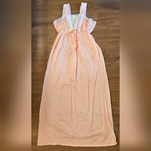 Peach Lace Trim Nightgown